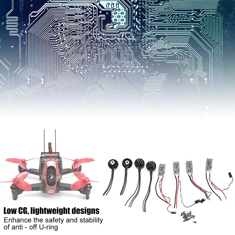 RiToEasysports ESC Motore Drone RC, RS2205 2300KV 2205 ESC Motore Brushless RC Set 2 Pezzi CW 2 Pezzi CCW Brushless e LITTLEBEE 30A per FPV Racing Drone (Motore brushless + Set ESC