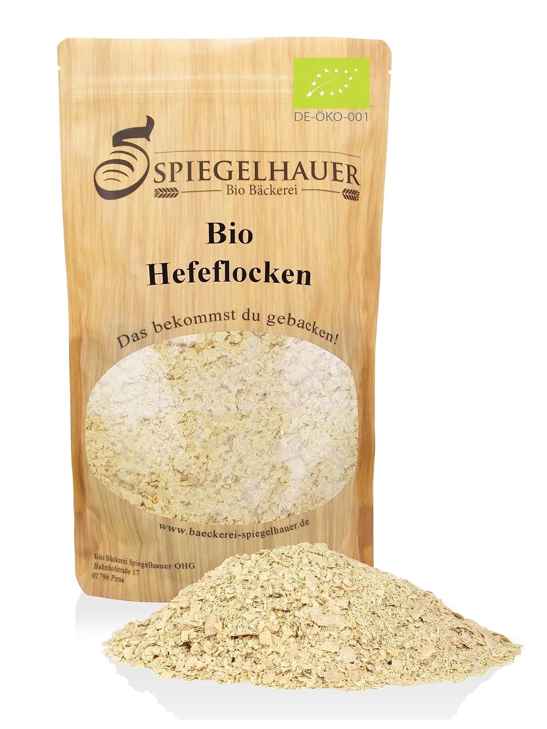 Bäckerei Spiegelhauer Bio Hefeflocken 400g glutenfrei vegan I würzige und käsige Bio Nährhefe-flocken I glutenfree bio nutritional yeast, organic yeast flakes