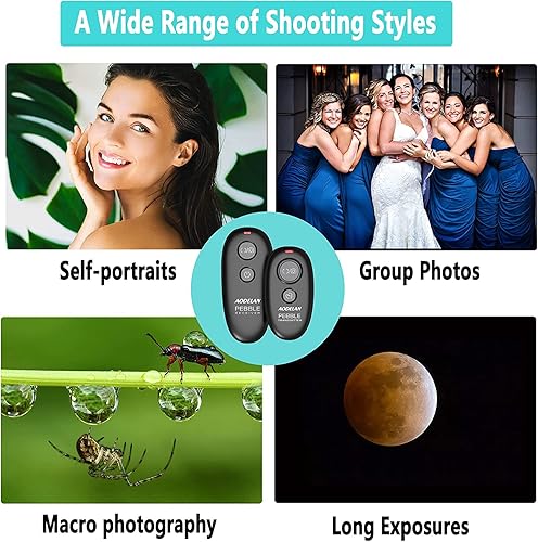 Miniatura 10 de Control remoto inalámbrico de liberación de obturador para cámara Canon EOS R5 C, R3, R6, 5D, para Fujifilm GFX 50S II, para Olympus E-M1 Mark III,