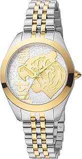 ساعة للنساء من جست كافالي موديل JC1L210M0175 تناظري بمينا فضة بسوار متعدد الألوان