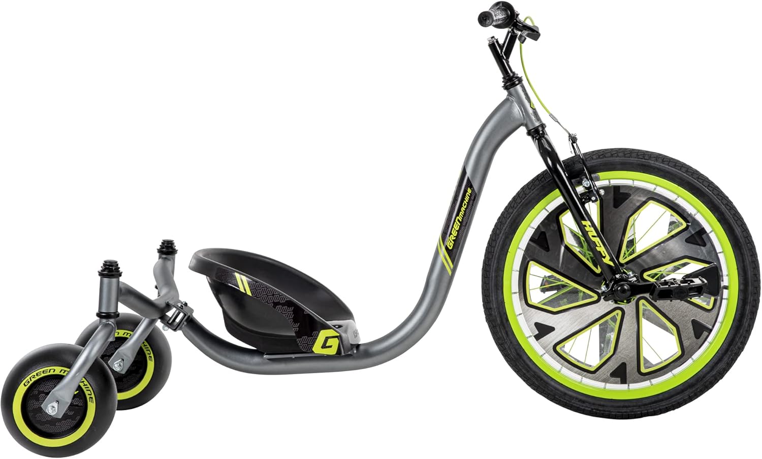 Huffy - Brandclub - Huffy Green Machine 20” Drift Trike with Drifter  Wheels, Silver \u0026 Green