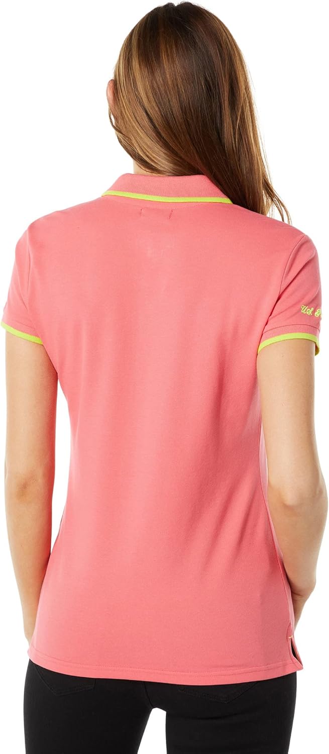 U.S. Polo Assn. Womens Classic Stretch Pique Polo Shirt - Image 2