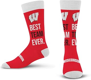 For Bare Feet Best Team Ever Crew Sock NCAA