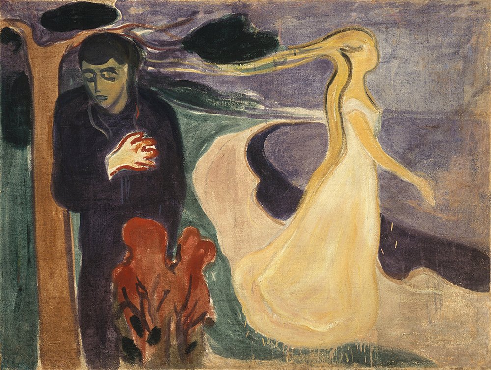Cuadro Separation de Edvard Munch mediano con marco marrón mate