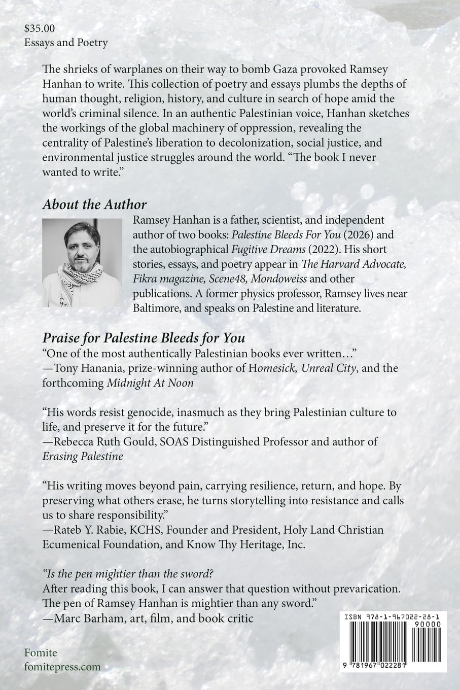 Palestine Bleeds for You: Poetry and Essays on Gaza