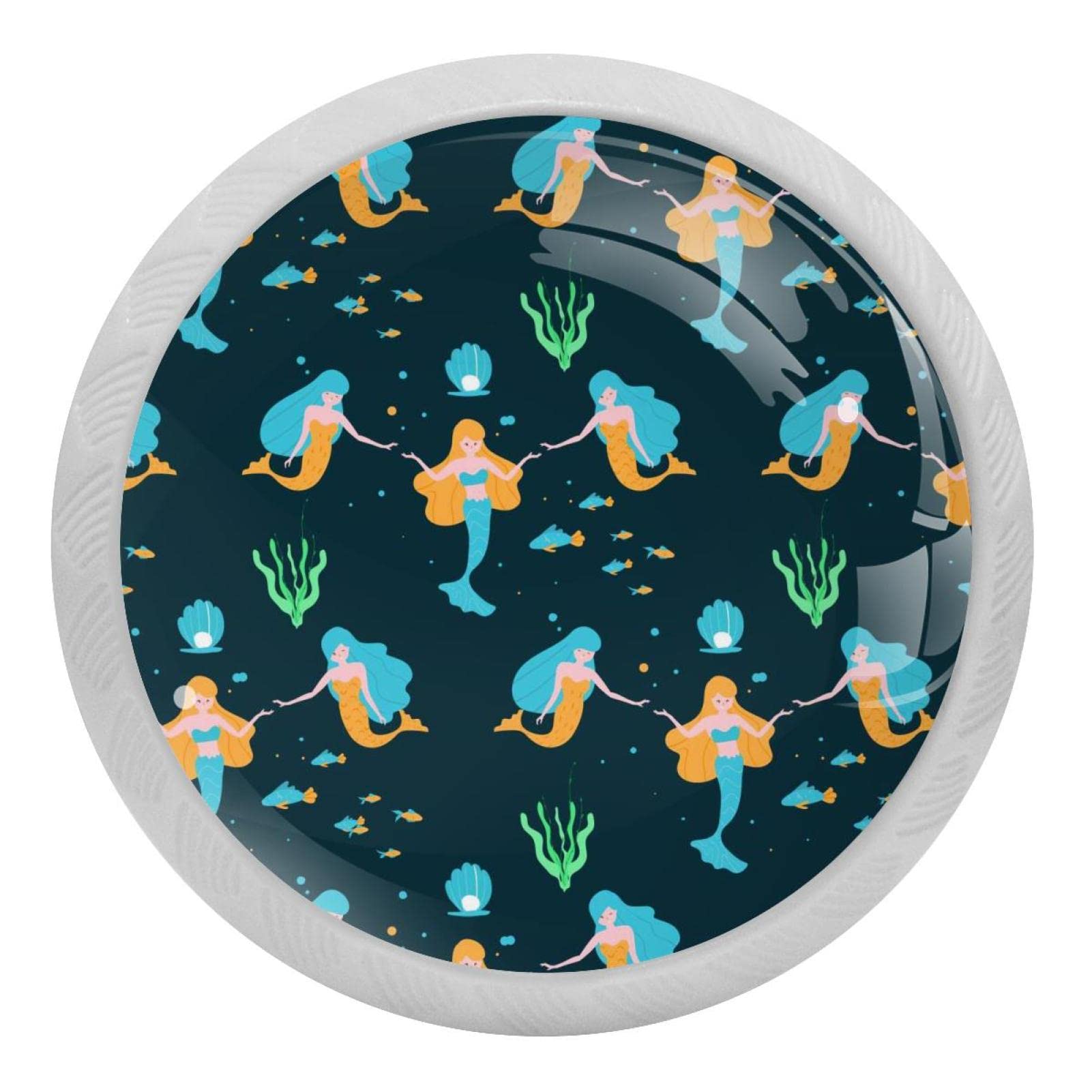 Boutons de meuble sirene phosphorescents pour illuminer la chambre enfant