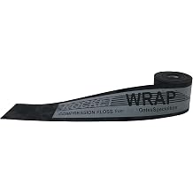 Tap Conditioning Rocket Wrap Compression Floss Band, Black 7 Foot