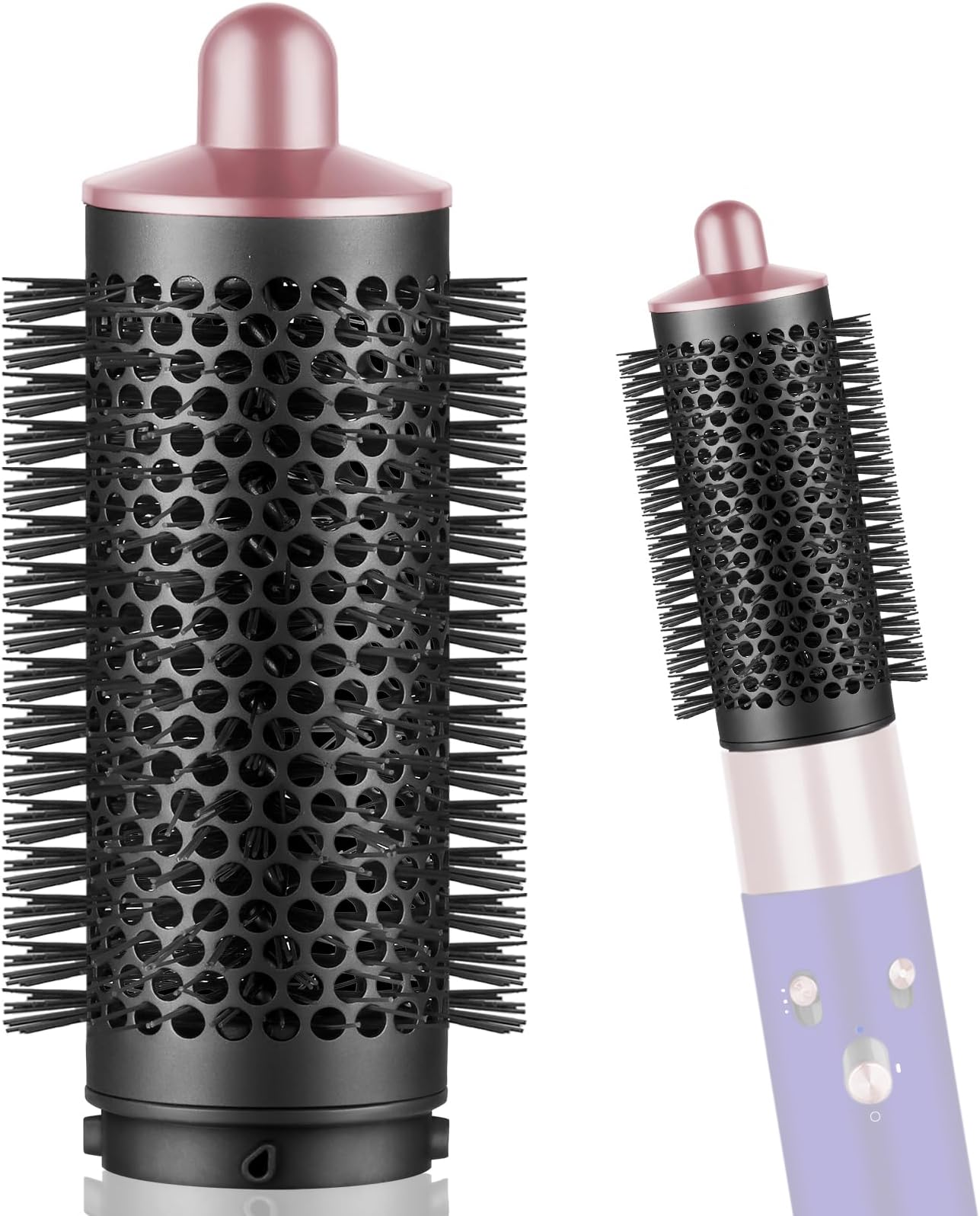 Round Volumizing Brush Attachment Pink for Dyson Airwrap Hair Volumizer Attachment Tool, Part No. 969489-01 970750-01