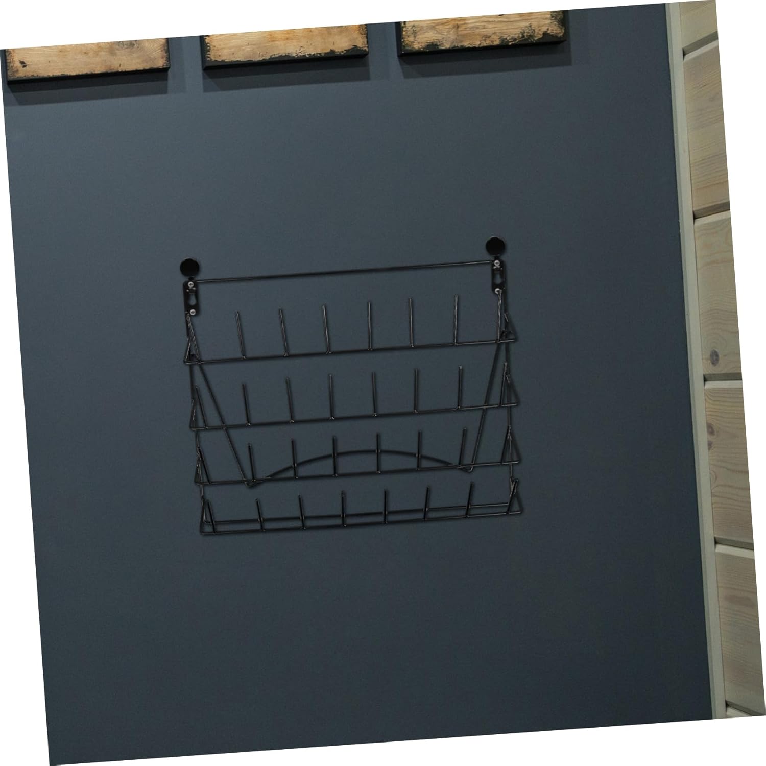 Lab Drying Rack and Wall Organizer Iron Wall-mounted Storage for Glassware and Mugs Easy to Install Generous Capacity for Laboratory and Home Use