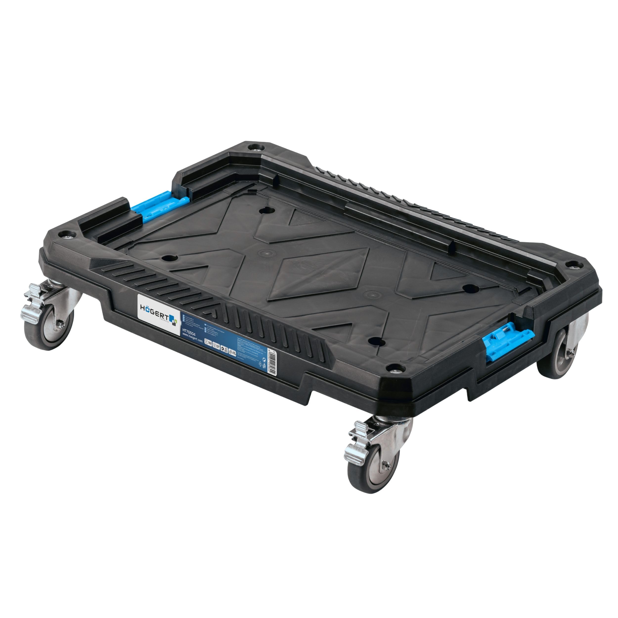 Högert Technik - Plataforma de Transporte con Ruedas HT7G504, Caja Herramientas, Carga de hasta 150 kg, Maletin Herramientas, Resistente a Daños, Construcción Duradera, Estructura Modular