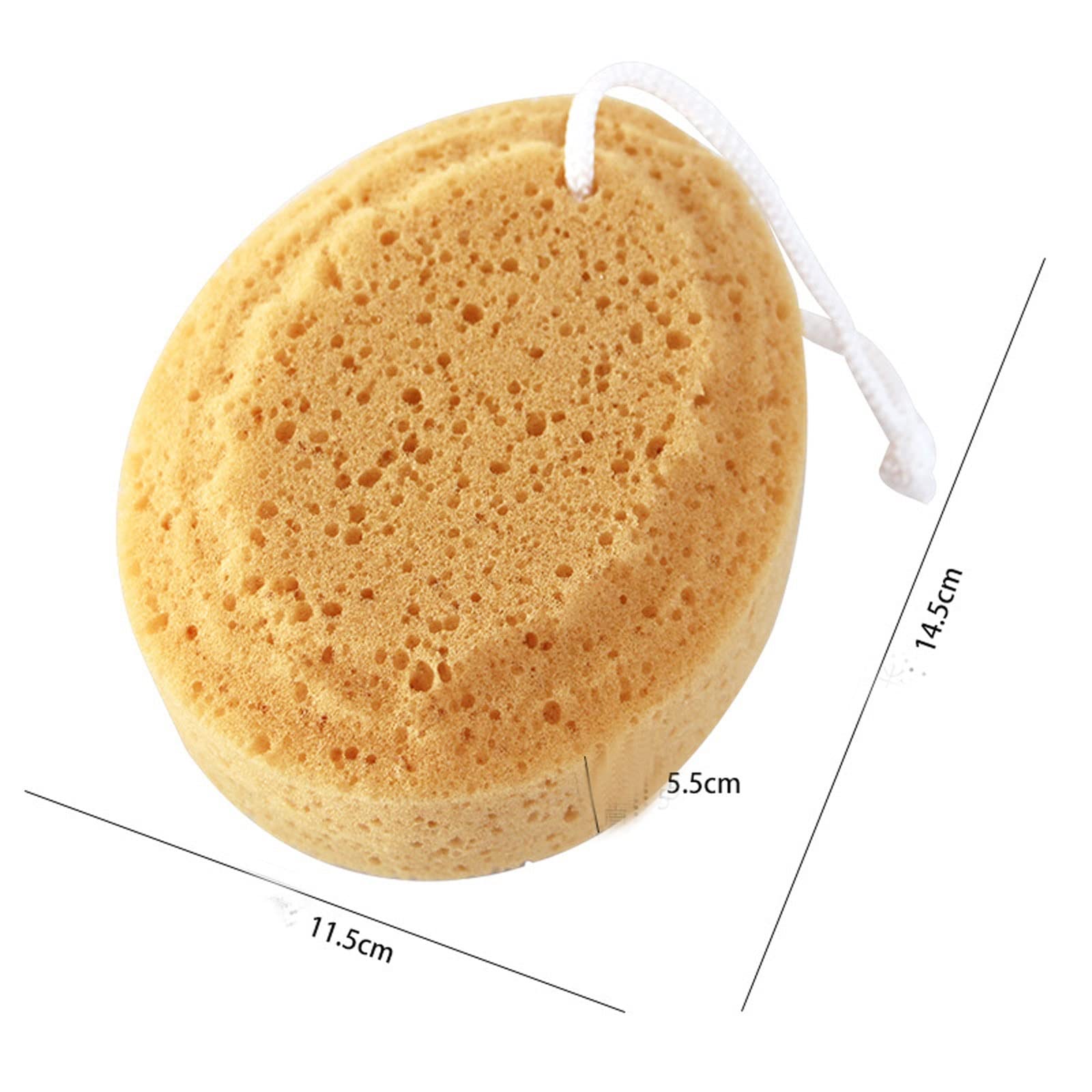Esponja de Cepillado en seco, esponjas de baño for Ducha, Cuerpo Natural, Exfoliante, Panal de Abeja, mar, bebé, Algas Marinas, Suave baño, sensación de Lana, esponjas