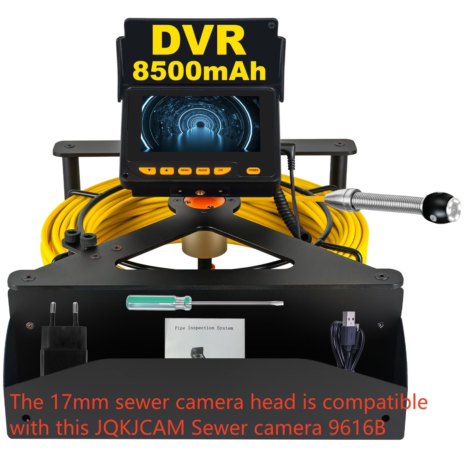 17MM Pipe Sewer Camera Head with Protective Cover