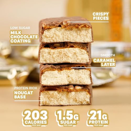 Vista 3 de Grenade Barra de proteínas Carb Killa, aperitivo alto en proteínas y bajo en carbohidratos, Caramel Chaos, (paquete de 12), barra de 2.12 onzas