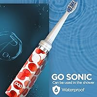Vista 159 de Cepillo de dientes eléctrico Pop Sonic (plata metálica) – Cepillos de dientes de viaje con batería AAA Cepillos de dientes eléctricos para niños