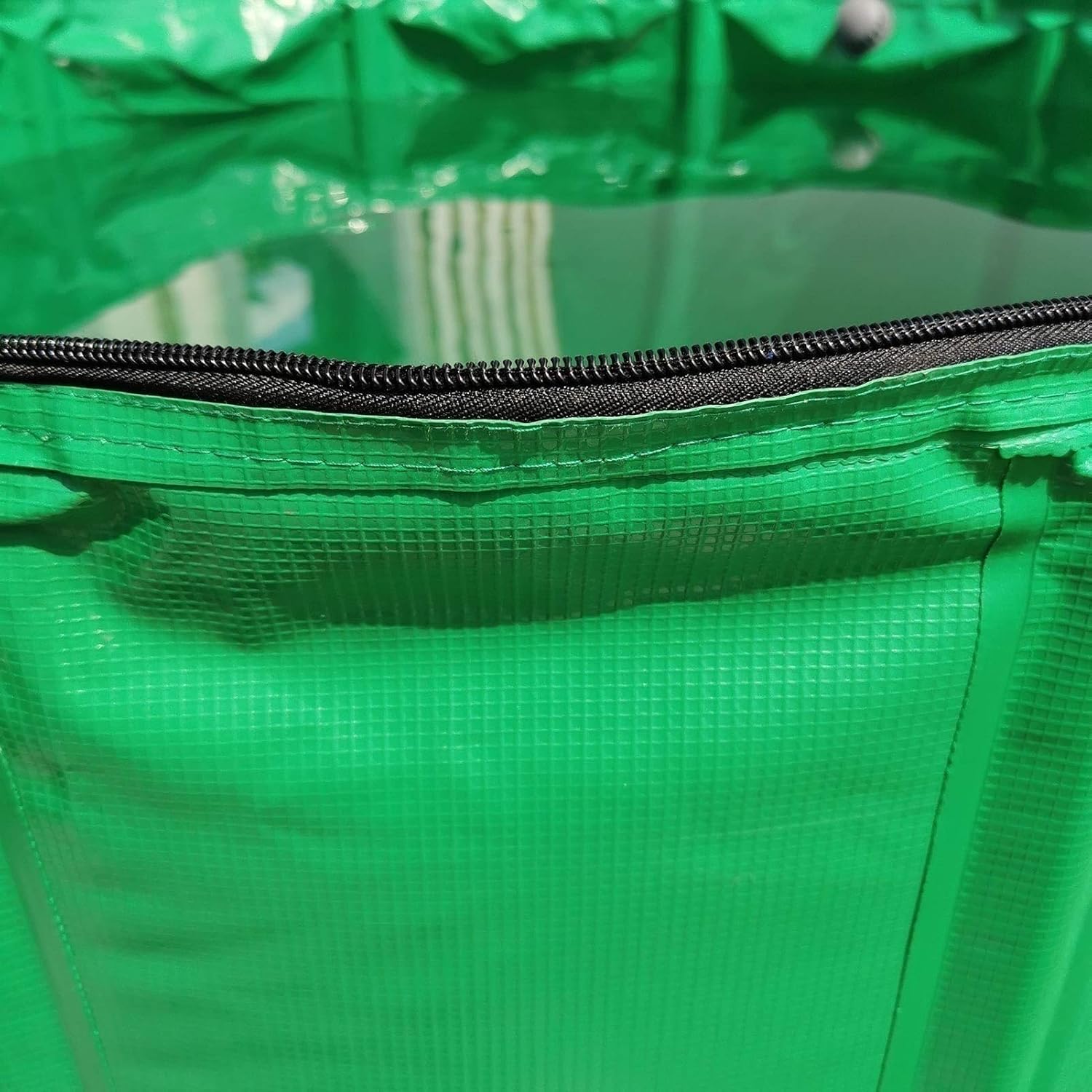 Gardening Watering Equipment,Foldable Rain Barrel,PVC Coated Cloth Cylinder Large Diameter Easy to Store with Zipper Lid,Filter Mesh,Abs Outlet Valve,Green,250L/60 * 88Cm (Green 200L/60 * 70Cm)
