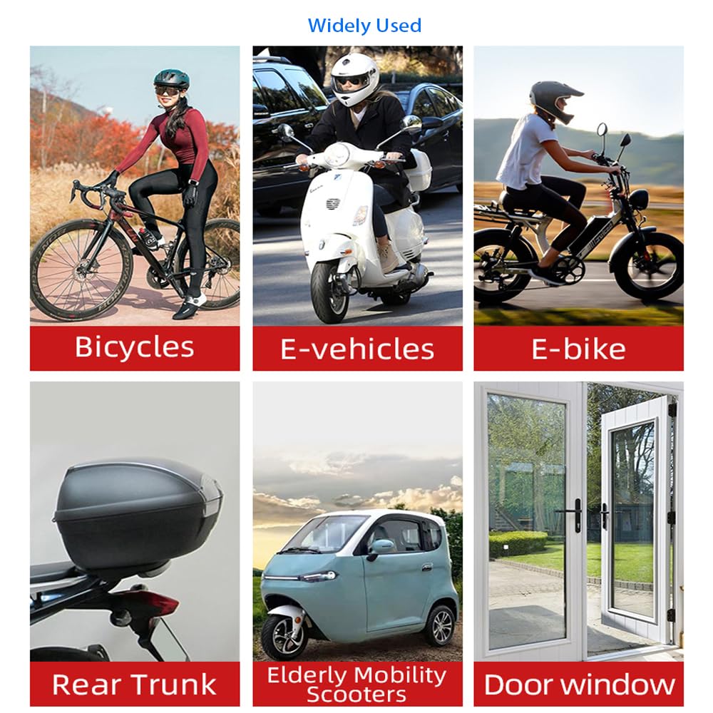 Feu arrière de vélo rechargeable par USB - Alarme anti-voleur - Sans fil - Étanche - Sécurité VTT - Télécommande intelligente - Panneau clignotant - Lampe pour vélo électrique et scooter