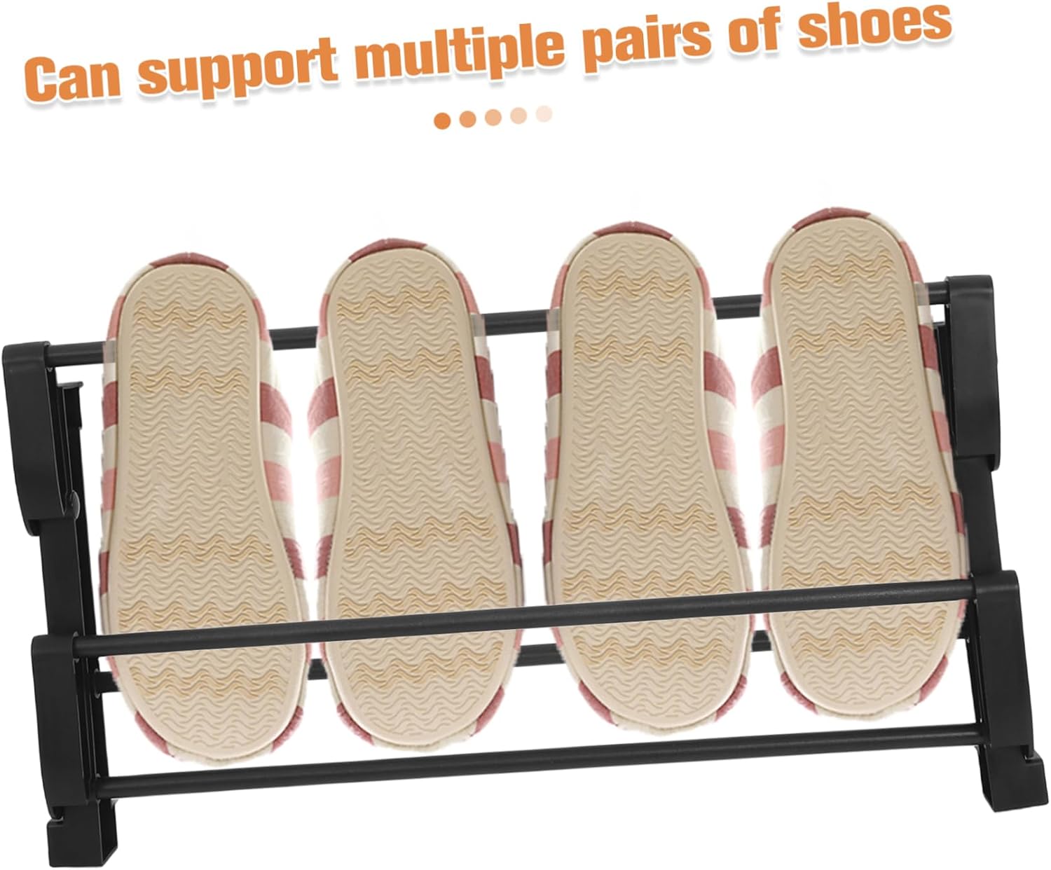 Zerodeko Floating Shoe Shelves Wall-Mounted Storage Rack Plastic Metal Doorway Organizer
