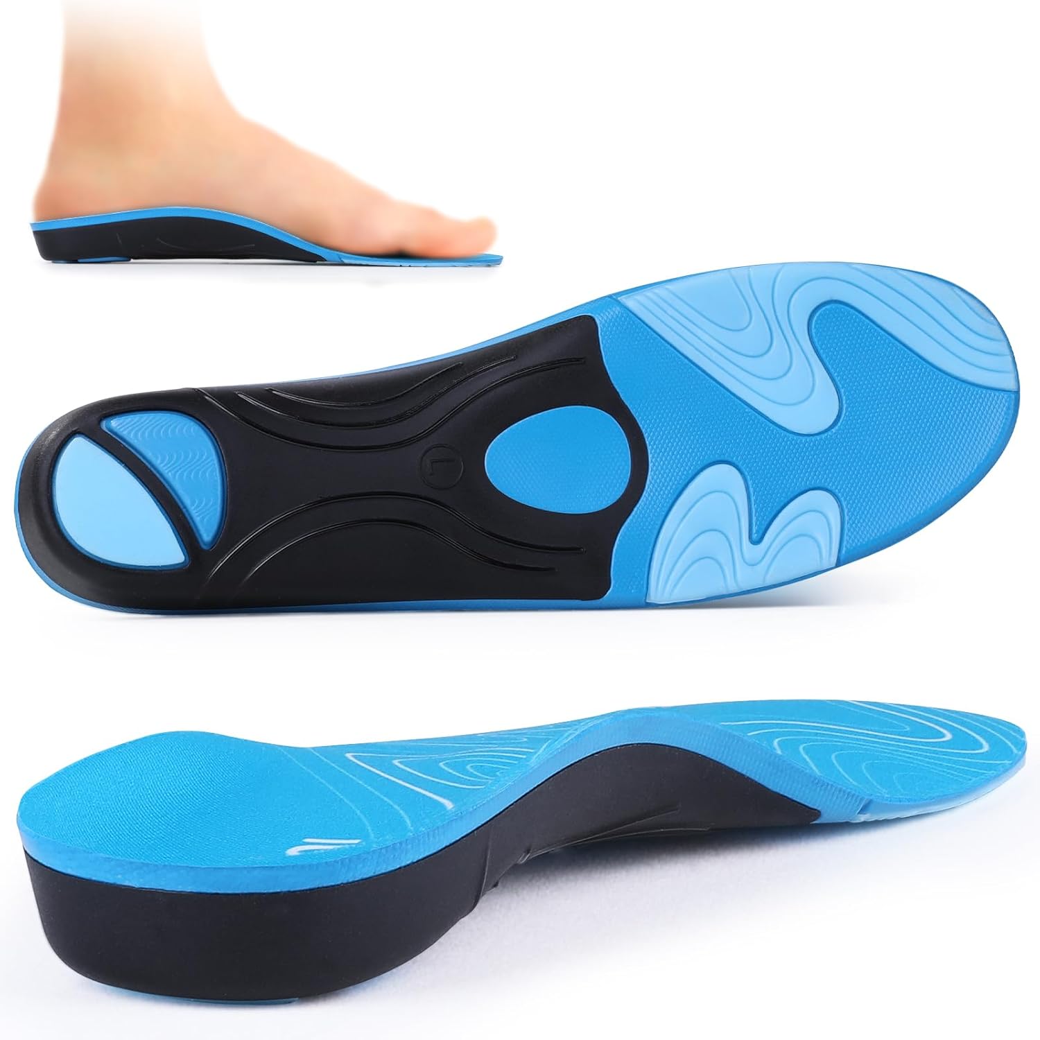 3ANGNI Arch Support Insoles for Plantar Fasciitis Relief of