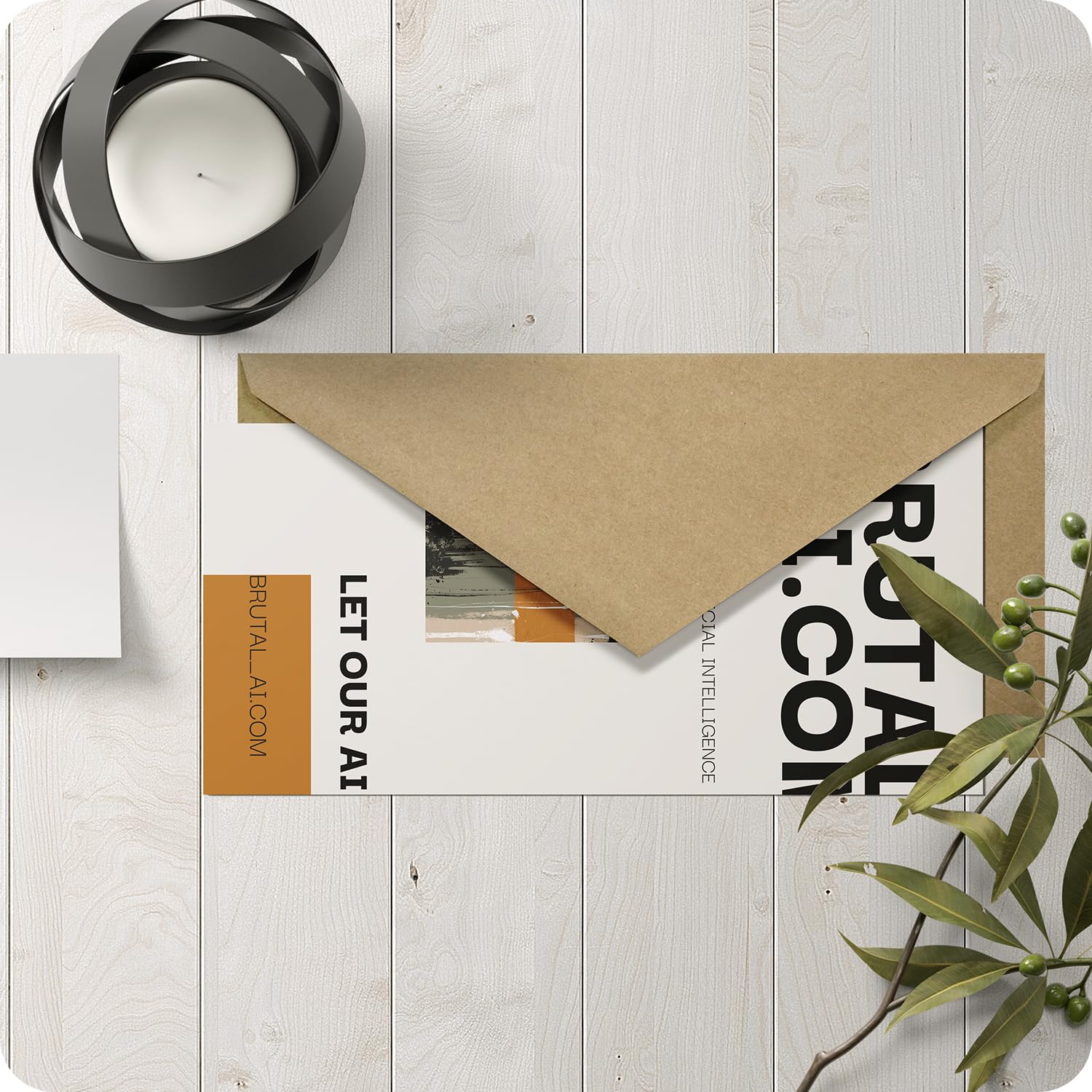 Netuno 500 Briefhüllen Kraftpapier Natur-Braun DIN lang 11x22 cm hochwertig | 100g Aster Kraft · elegante feine stilvolle sandbraune Briefumschläge für Hochzeit, Einladungen, Grußkarten & Jubiläum