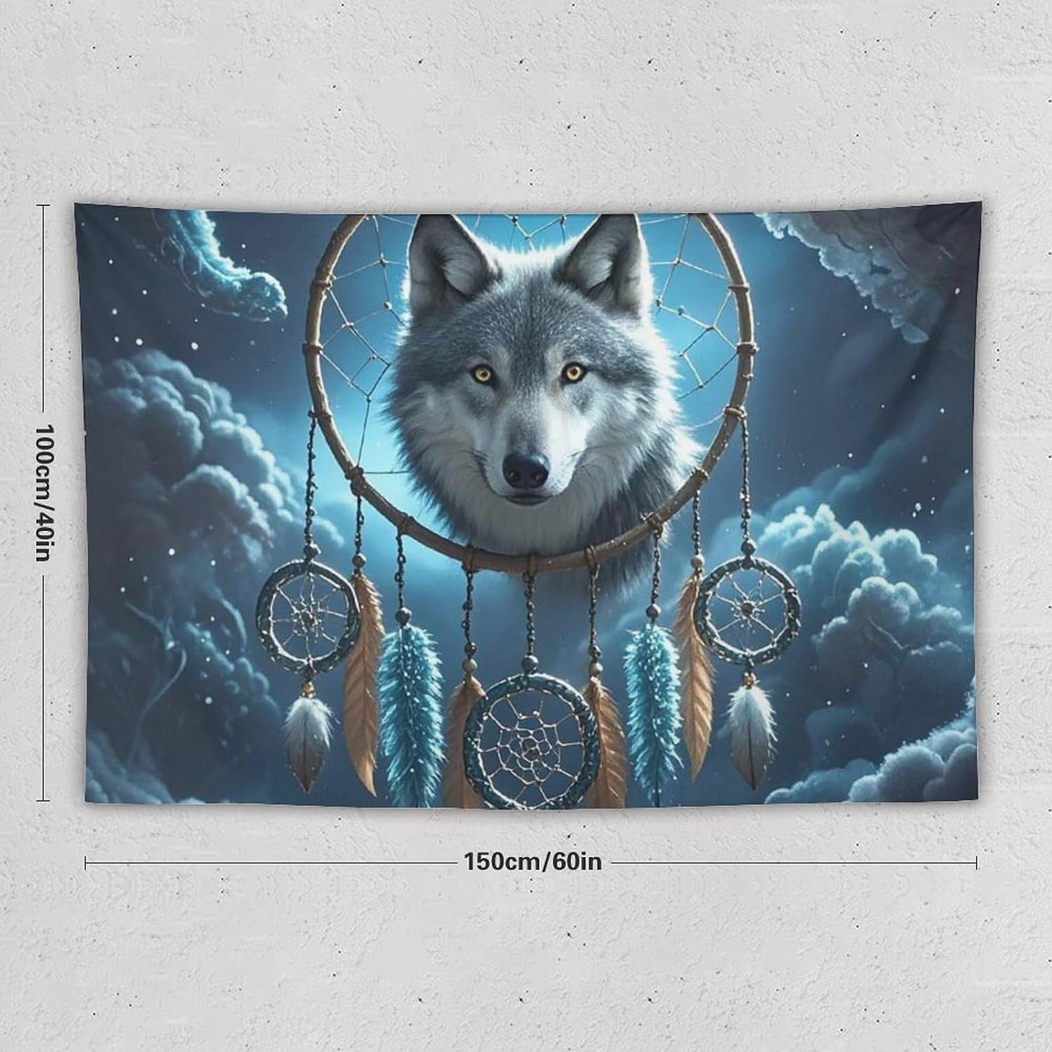 Tapestry Wide Wall Art Hanging Tapestries Lightweight Art Wall Blanket image 2