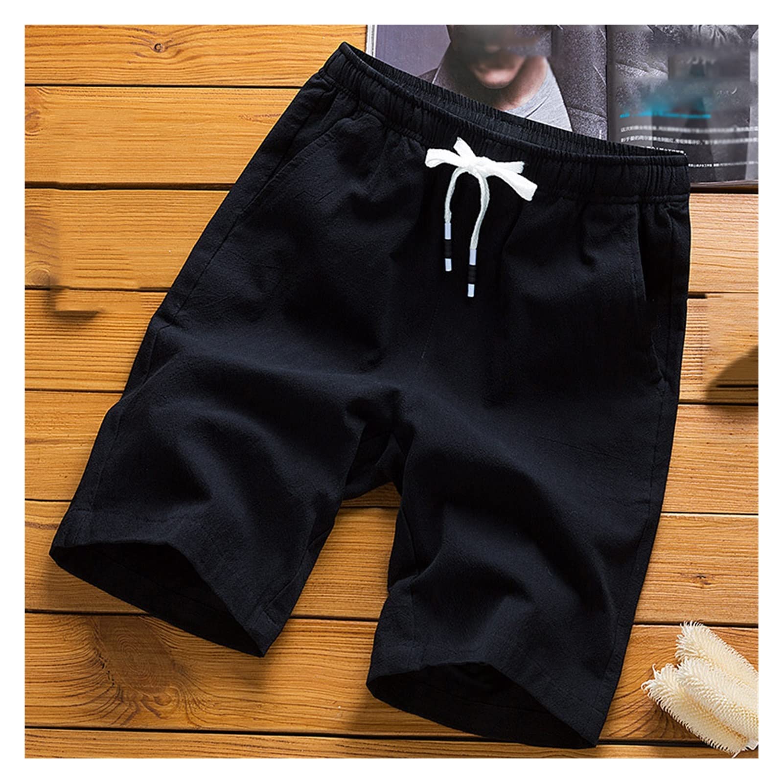 RLKHXBS short masculin summer plus taille avec poches extérieur