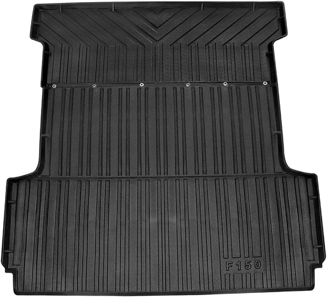 TM-1020 Car Trunk Mats Set Compatible with 2015-2020 Ford F-150 Crew Cab | 1 pcs Cargo Liner Black Car Mats | Custom Fit Non-Slip Rubber Trunk Cover Mat