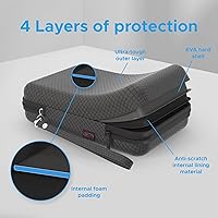 Vista 4 de Digicharge Hard Carrying Case for 5 Inch Garmin Drive 53 52 51 Drivesmart 55 51 50 Driveassist 51 50 Driveluxe 52LMT-S 51LMT-S Zumo XT 396LMT-S