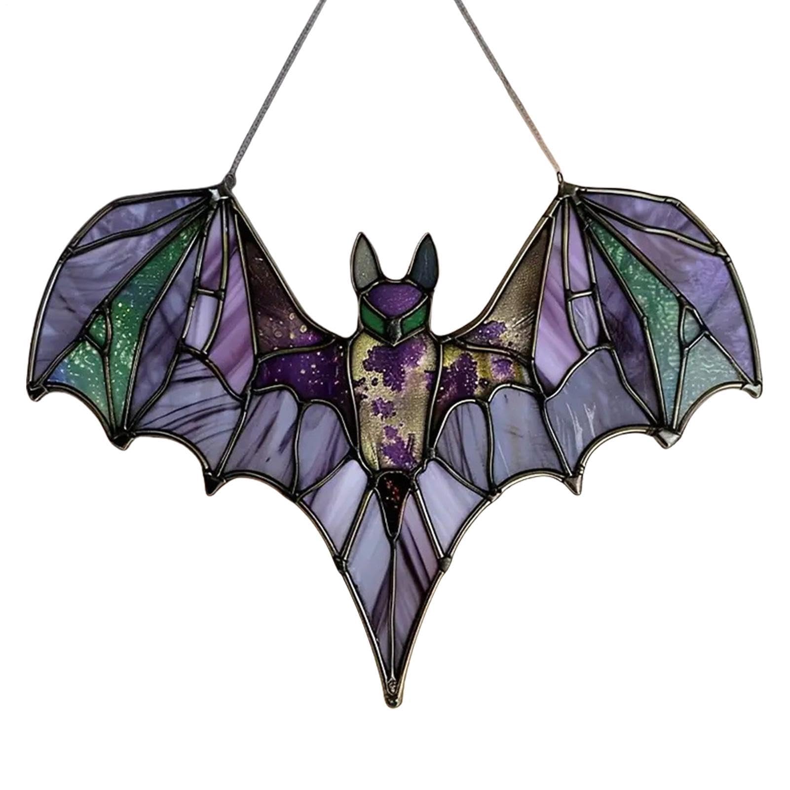 Atrapasol de murciélago ideal para decorar el porche de tu apartamento en Halloween
