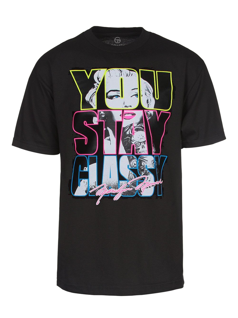 Marilyn Monroe Mens Black Short-Sleeve You Stay Classy T-Shirt