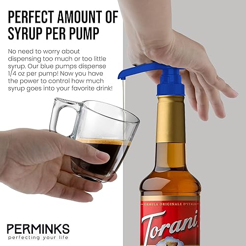 Miniatura 59 de Bomba de jarabe prémium compatible con botella Torani de 25.4 fl oz, jarabes Davinci, dispensador de jarabe sin derrames, sin obstrucciones