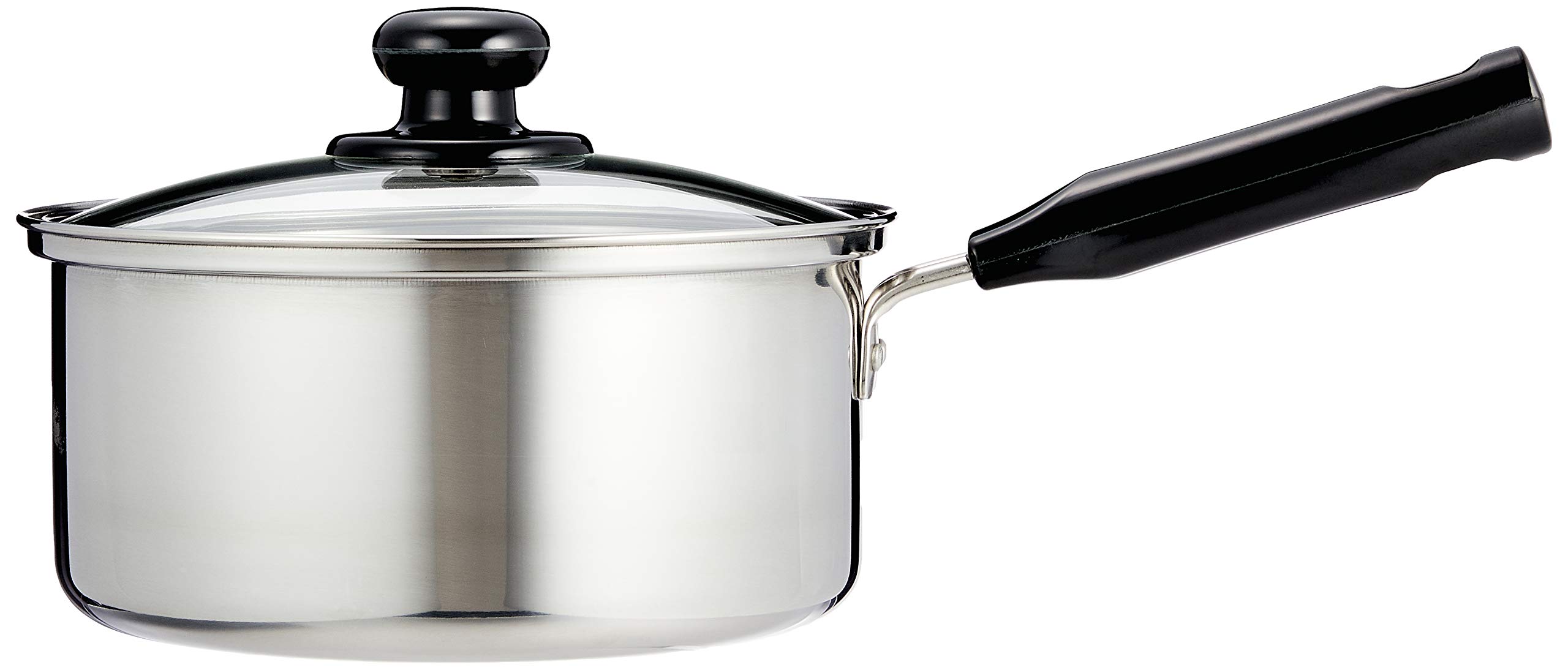 Wahei Freiz Simple and Easy to Use Stainless Steel Single Handle Pot, 7.1 inches (18 cm), Induction Compatible