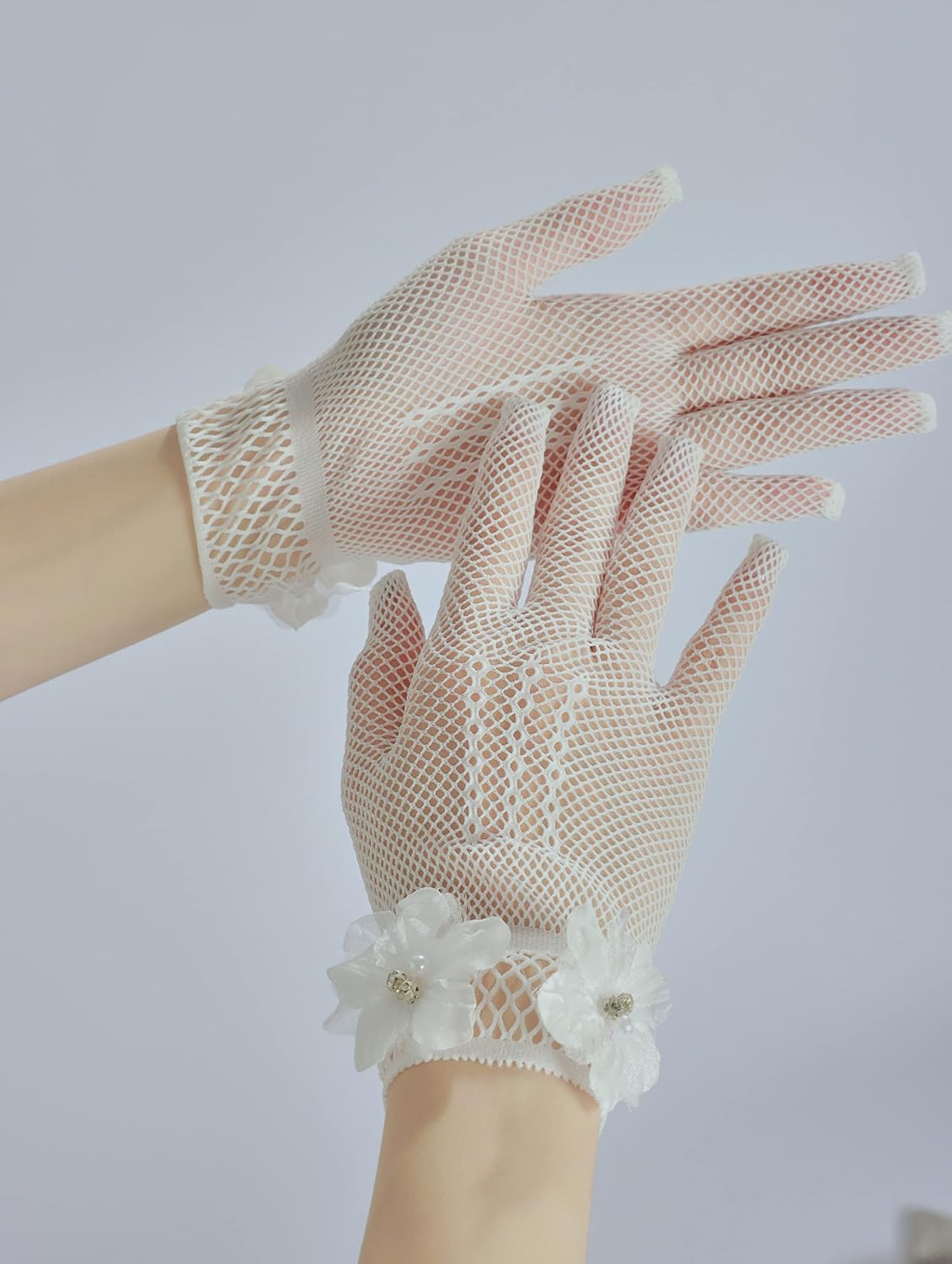 Sahabowi Satin Gloves Formal Bridal Banquet Party Wedding Opera Solid Colorful Mitten For Women
