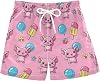 Short de baño para niño, verano, con cordón, talla 3T, Axolotl Kawaii Anime 1