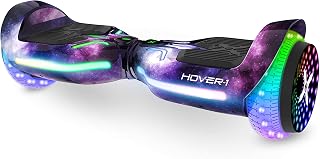 Hover-1 i100 Self-Balancing Hoverboard: 7 MPH Speed, 6 Mile Range, Bluetooth Speaker, LED Lights, Beginner-Expert Modes