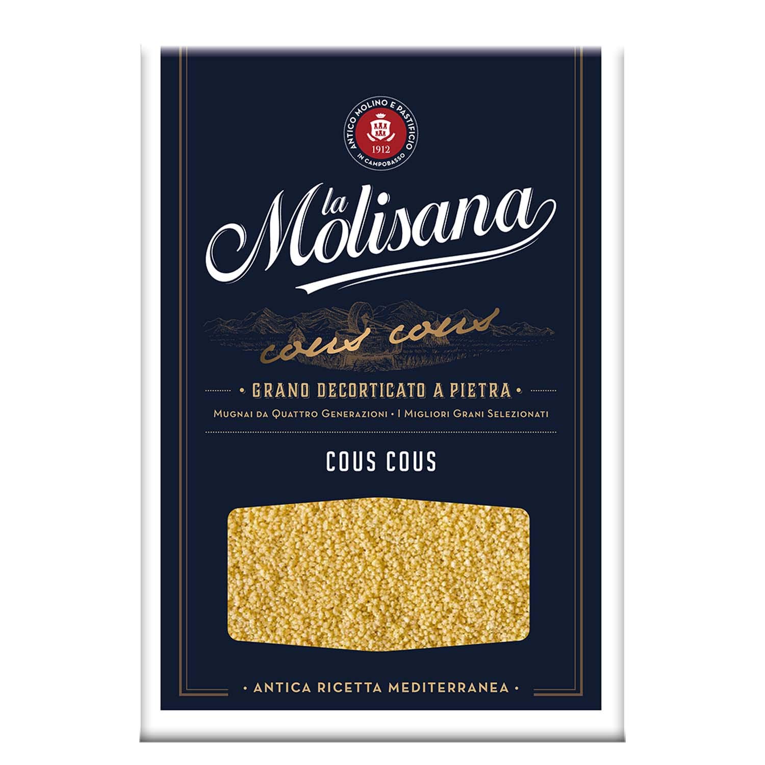 La Molisana Cous Cous, 17.64 oz ℮ 1.1 lbs ℮ 500 g