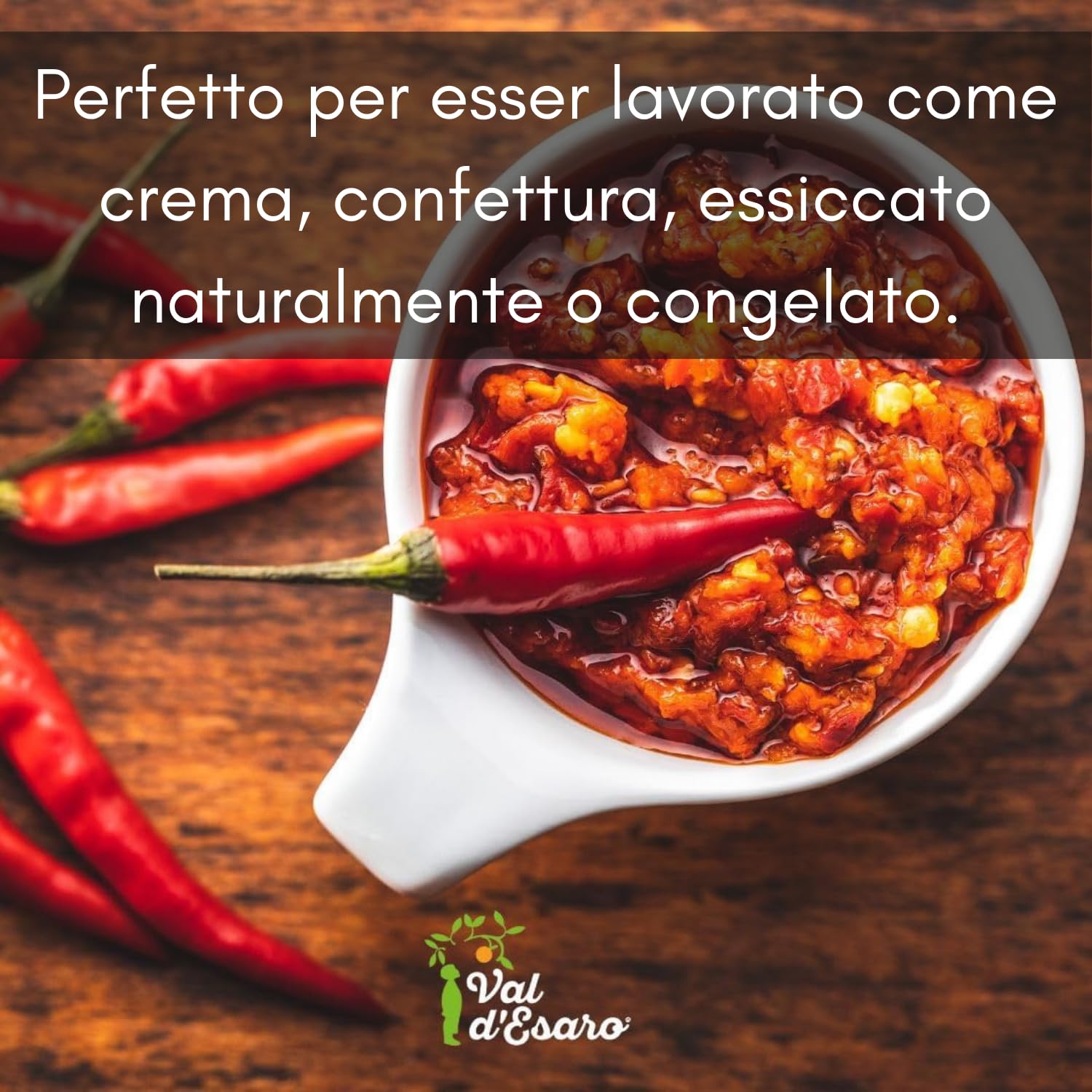 Peperoncino piccante fresco calabrese – 100% italiano – Raccolto a mano per massimo aroma e piccantezza – specialità tipica della calabria – Val D'Esaro - 1Kg
