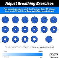 Vista 6 de O2Trainer Breathing Muscle Training Device Lung Power & Endurance Tool for Athletes, Singers & High-Altitude Performance Diaphragmatic
