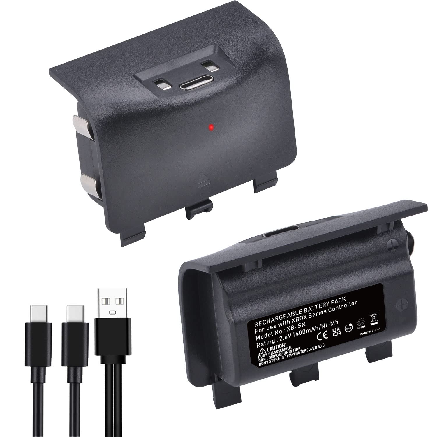 DuraPro 2X Batterie avec Port de Type C pour Xbox Série X/S