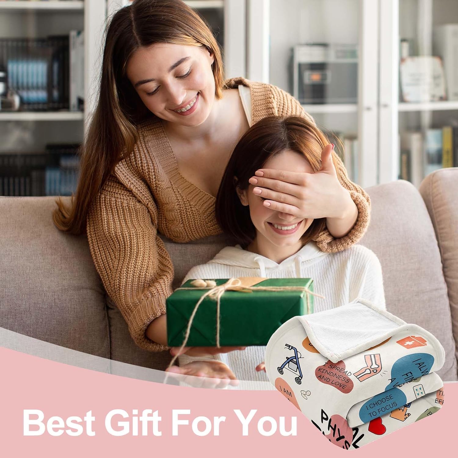 Givetoyou Physical Therapist Gifts, Gifts for PT On National Physical Therapy Month, Birthday Christmas Appreciation Gifts for Physical Therapist Throw Blanket 60inx50in - Image 6