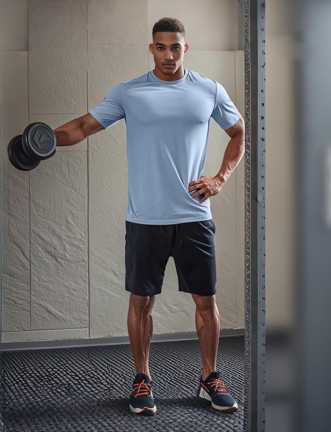 Zengjo Mens Athletic Shirts Moisture Wicking Short Sleeve Quick Dry Workout T-Shirt for Gym Running Exercise - Image 3