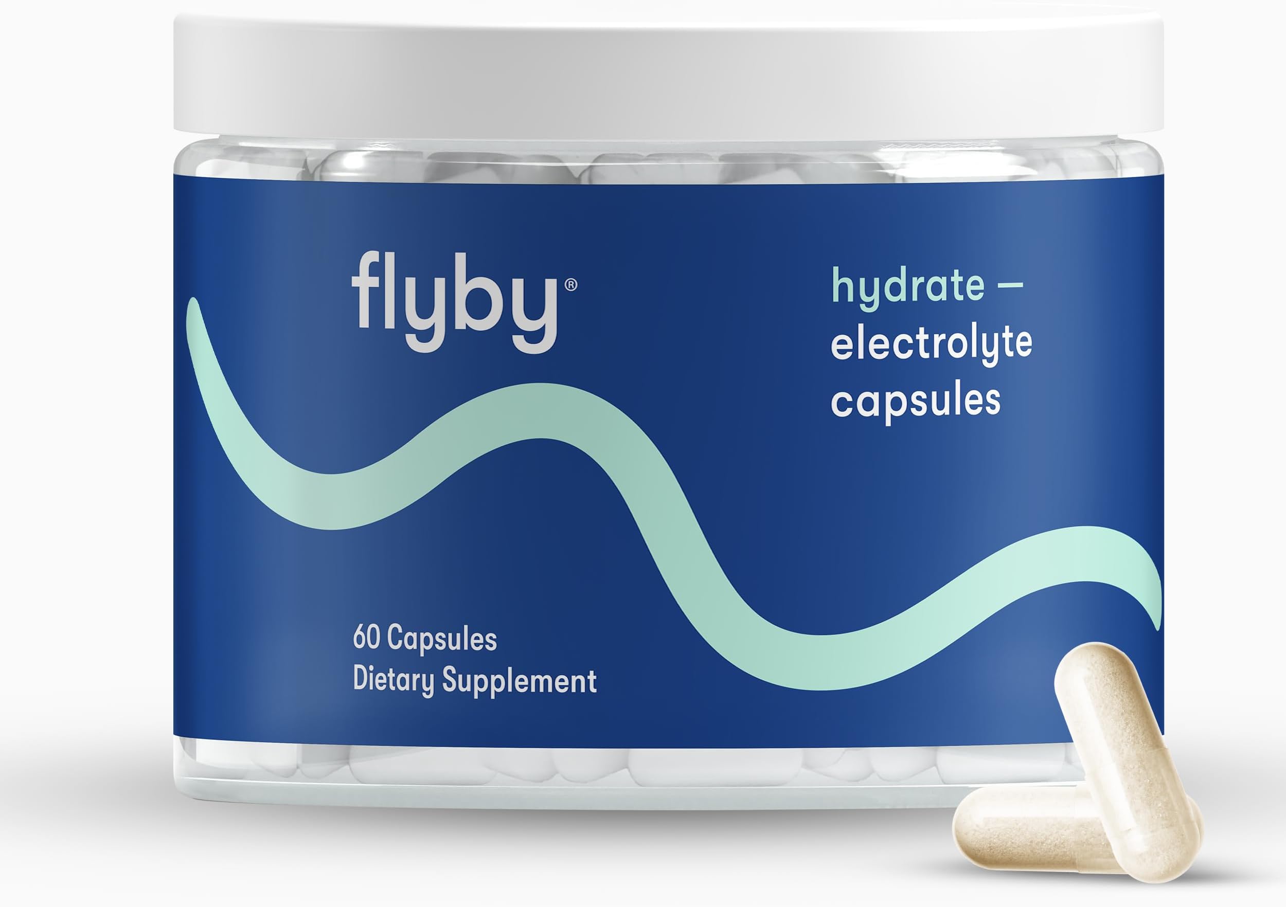 Flyby Electrolyte Capsule - Contains Sodium, Potassium, Vitamin D3, B Vitamins, Copper and Manganese | Electrolytes Recovery | Non-GMO | No Added Sugar – 60 Count