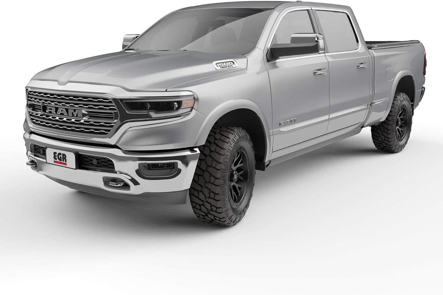 EGR RollTrac Retractable Tonneau Cover - Compatible with Ram 1500 with 6.4 Bed (Non-Rambox)(2015-2024 Model) - Aluminum Bed Cover - RT040034ML