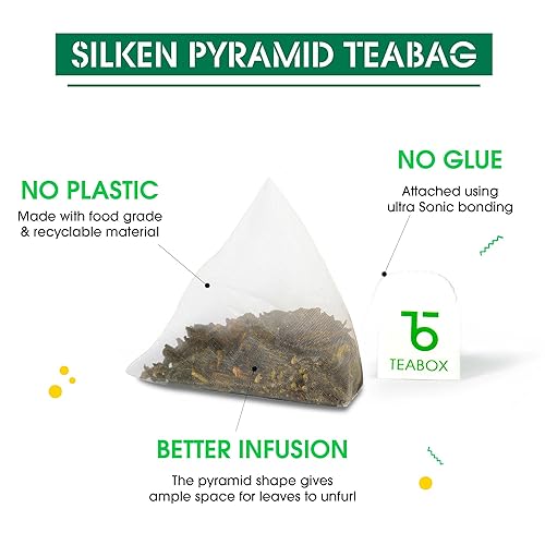 Miniatura 5 de Teabox Bolsas de muestra de té verde  Paquete de muestra 100% natural I para aumentar la inmunidad  Té verde orgánico certificado por USDA (20