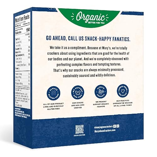 Miniatura 3 de Mary's Gone Crackers Super Seed Crackers, Classic, 4 onzas (paquete de 1), proteína orgánica a base de plantas, sin gluten