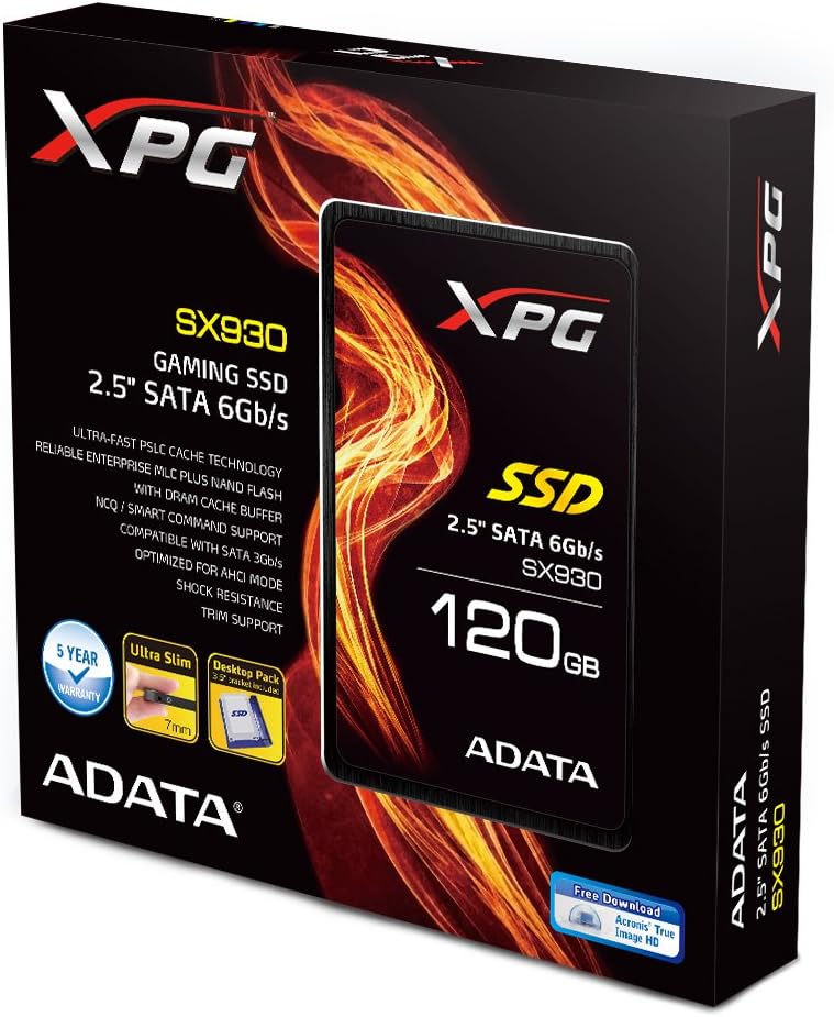ADATA XPG SX930 120GB 2.5 Inch SATA III Extrem Performance Read up to 560MB/s Gaming Solid State Drive (ASX930SS3-120GM-C)