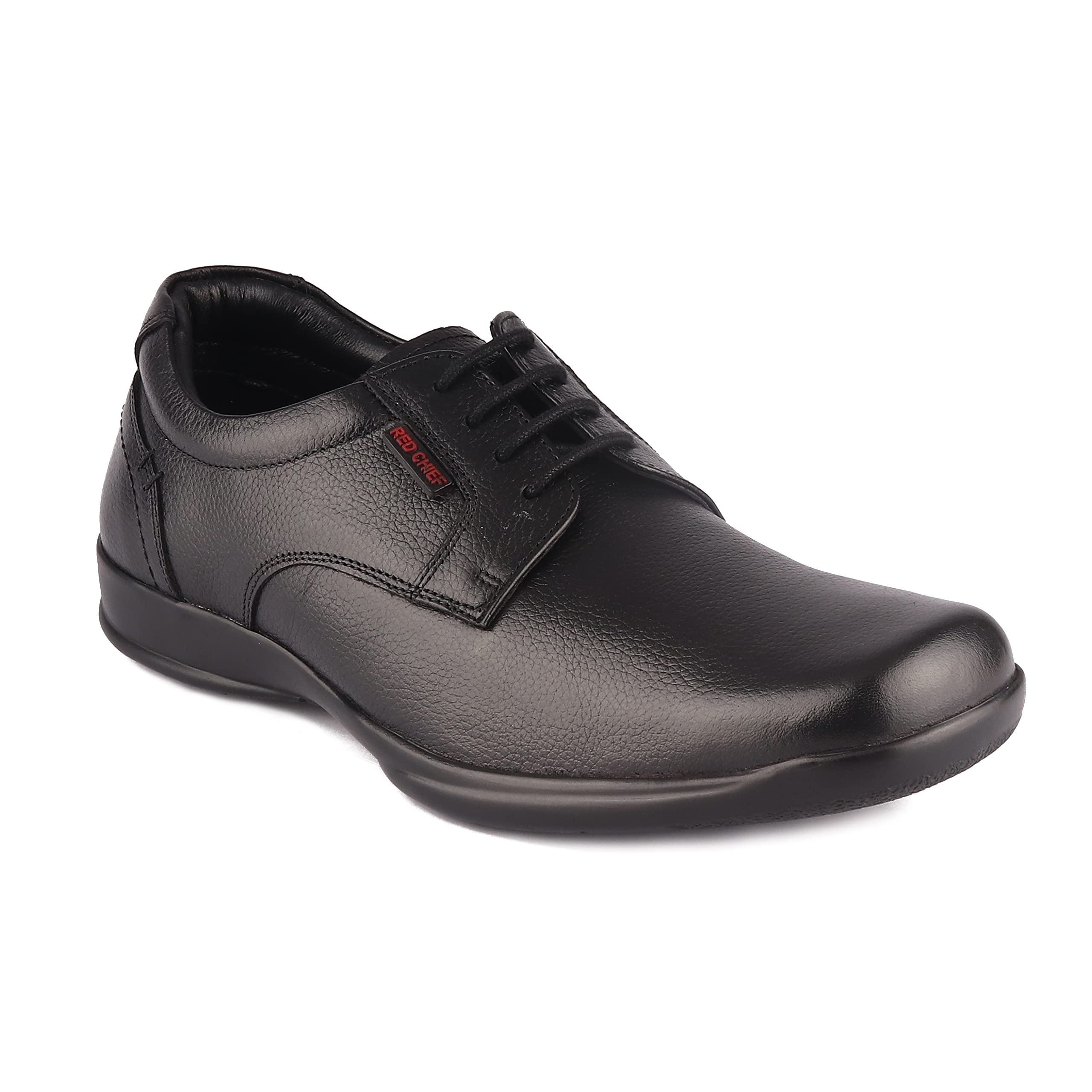 red chief Black Leather Derby Formal Shoes for Men (RC3730 001) Size 8-picture-43