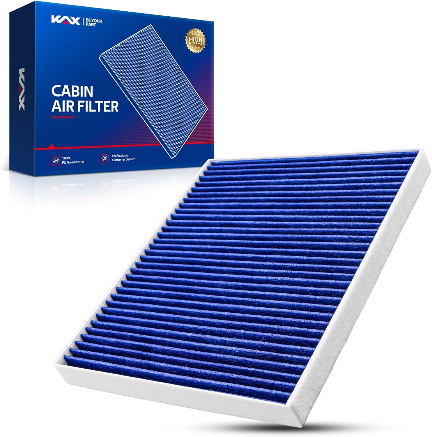 KAX Premium HEPA Cabin Air Filter with Dual Active Carbon, CF10360 Replacement for Chevrolet Silverado 1500, Silverado 2500 HD, Tahoe, GMC Sierra 1500, Yukon, 2003-2009 Hummer H2, Cadillac Escalade