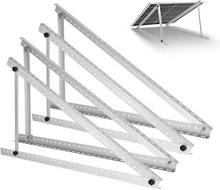 2 Sets Solar Panel Mount Brackets, 45inch Solar Panel Stands for Ground