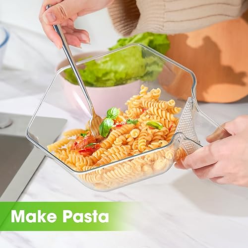 Miniatura 5 de Cesta de drenaje multifuncional con boquilla, cesta de drenaje para alimentos, cesta de drenaje de cocina para lavar verduras y frutas y hacer