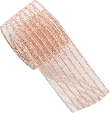 Women Ballet Pointe Shoe Ribbon Roll Dance Reinforced Elastic Invisible Shoes RibbonBeige